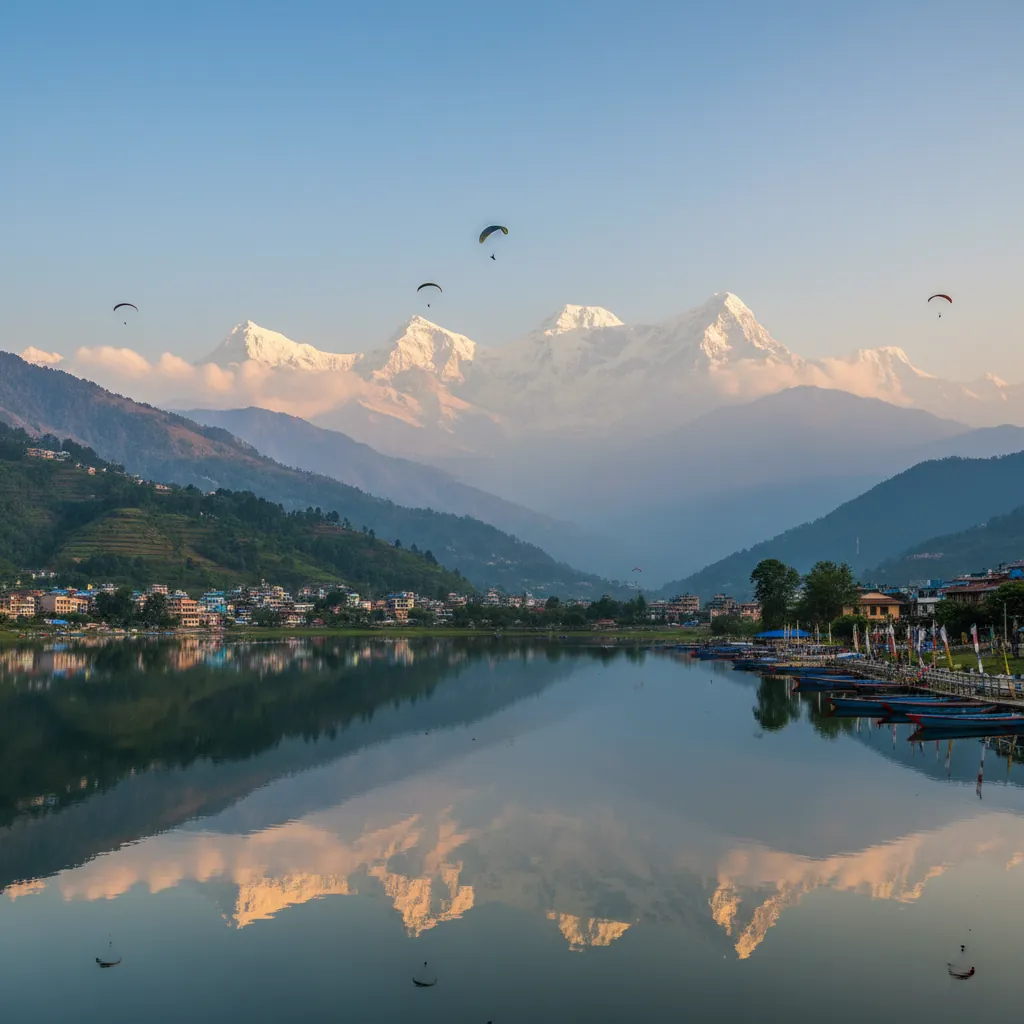 Skydiving near Pokhara