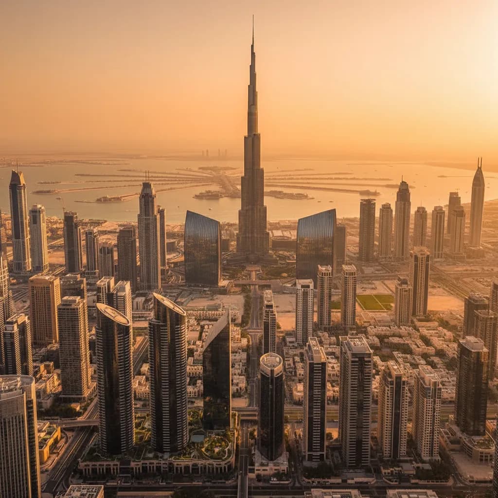 Skydiving near Dubai