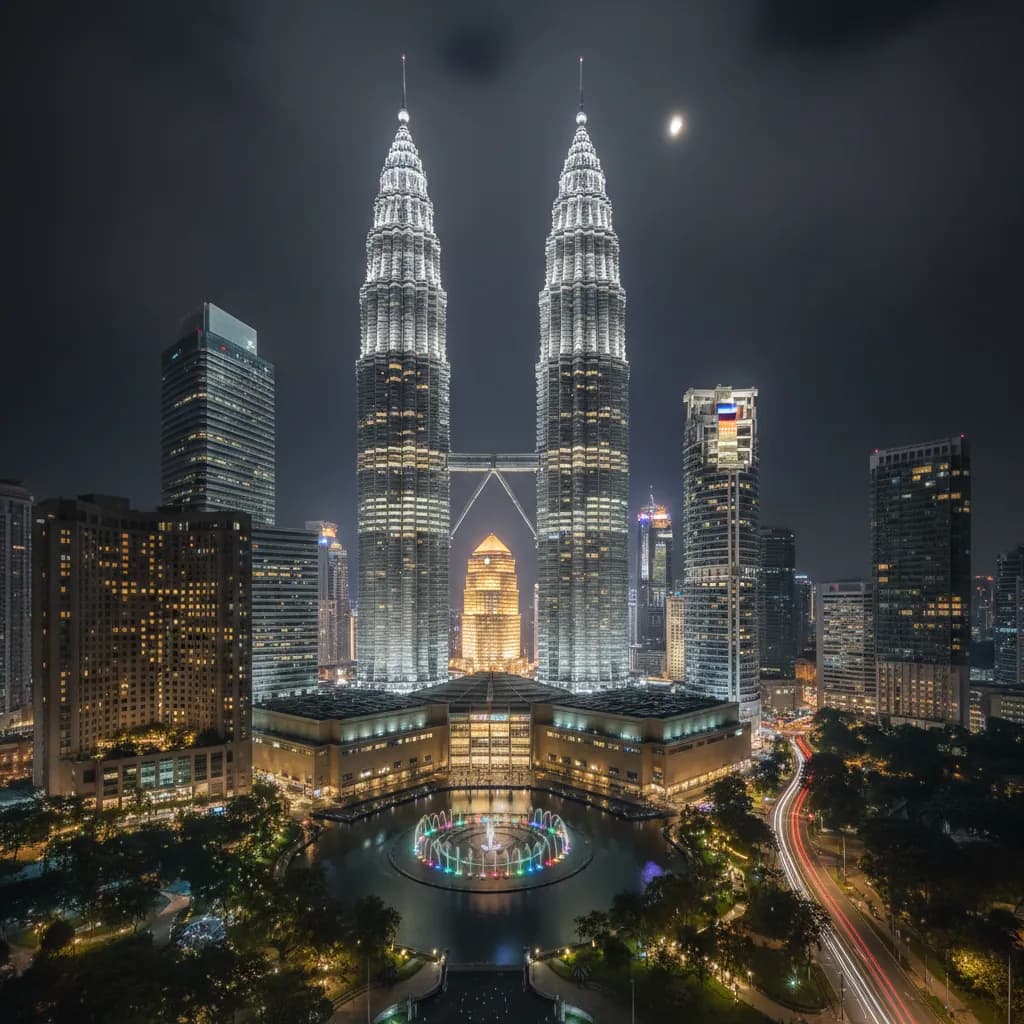 Skydiving near Kuala Lumpur